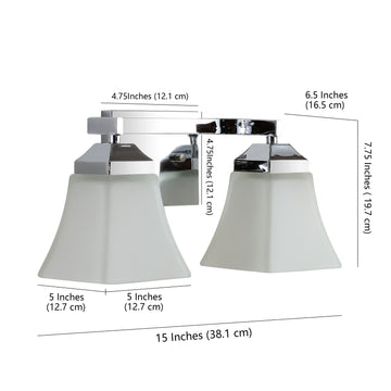 Staunton Iron/Glass Modern Cottage LED Vanity Light